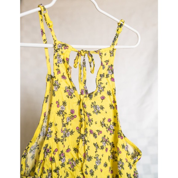 Ultra Flirt - Back-Tie Tank Top, Yellow, Sm - Picture 4 of 4